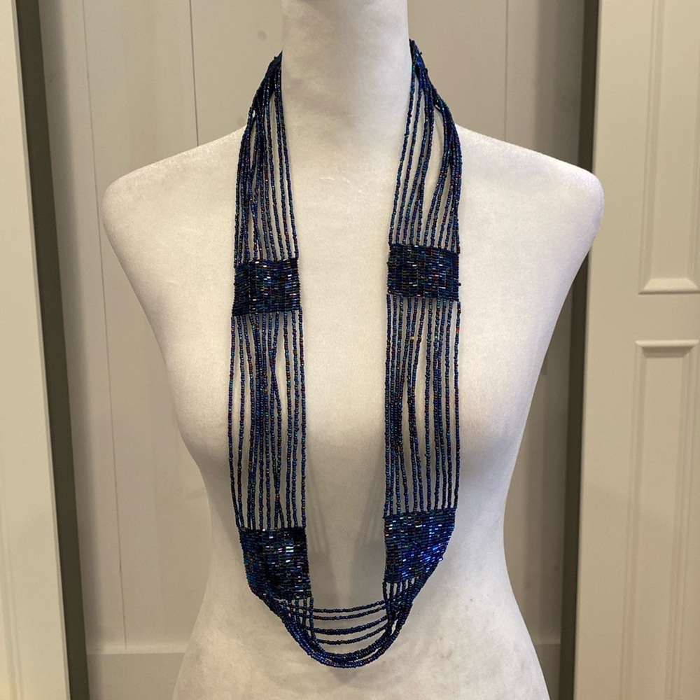 Vintage Y2K FP Rainbow beaded MermaidCore Jewelry Wrap Statement belt Pride